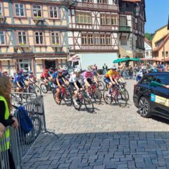 Helfer bei der Thüringer Lotto-Ladys-Radtour um Schmalkalden