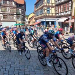 Helfer bei der Thüringer Lotto-Ladys-Radtour um Schmalkalden