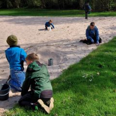 Arbeitseinsatz an der Beach-Anlage