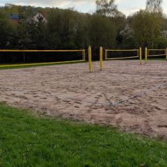 Arbeitseinsatz an der Beach-Anlage