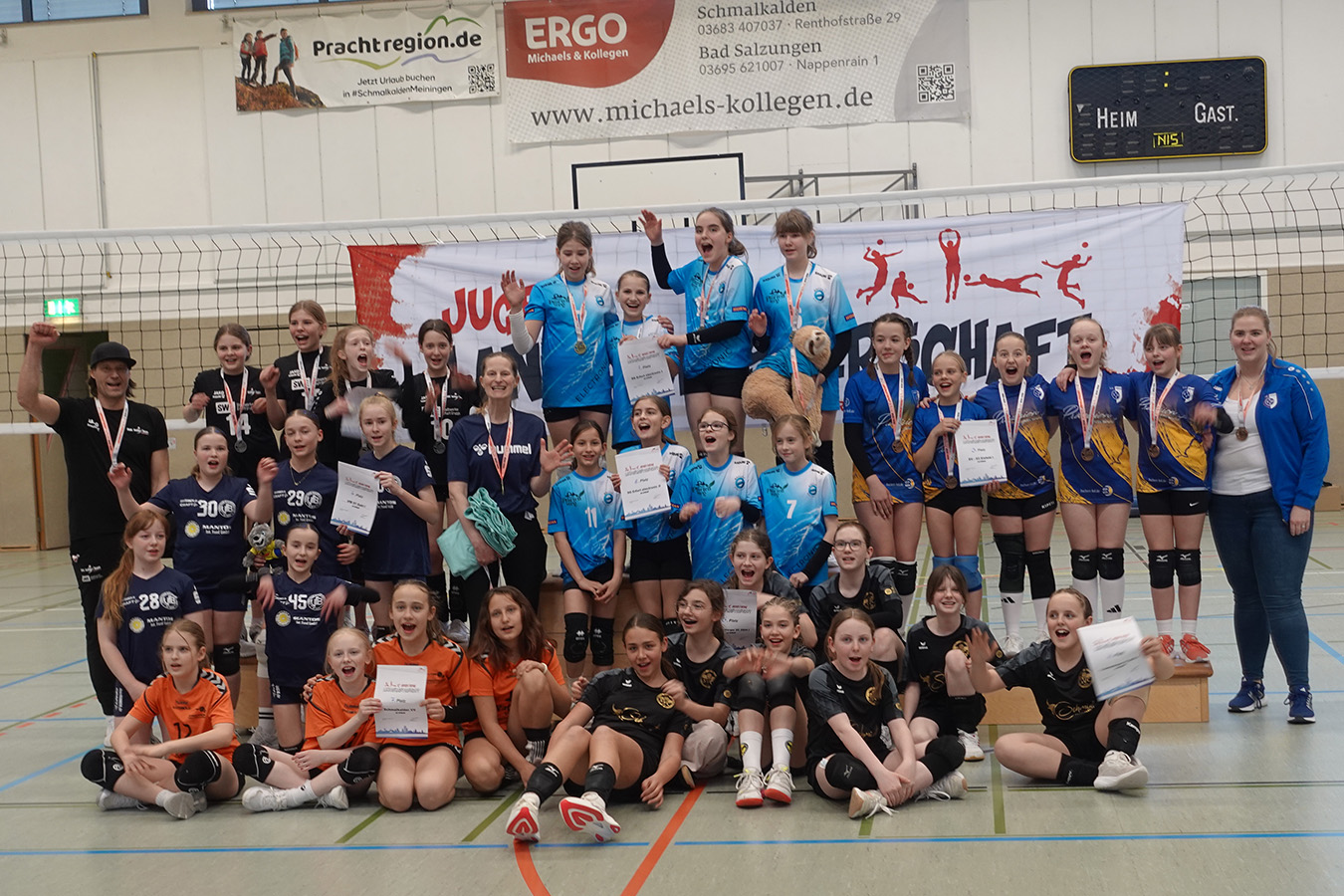 A-Finale zur Thüringer Landesmeisterschaft U13 weiblich in Schmalkalden
