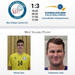 Blue Volleys Juniors Gotha : Schmalkalder VV (Herren I)