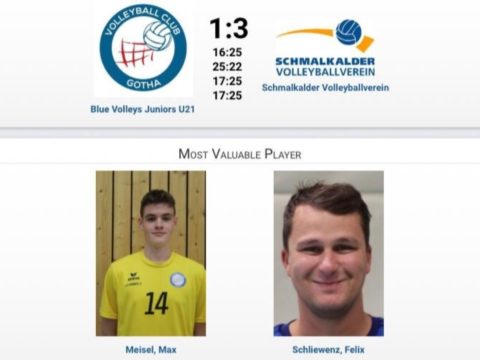 Blue Volleys Juniors Gotha : Schmalkalder VV (Herren I)