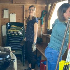 Arbeitseinsatz an der Beach-Anlage