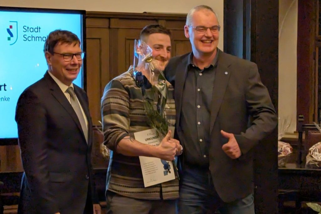 Schmalkalder Rose 2025 für Daniel Hilpert